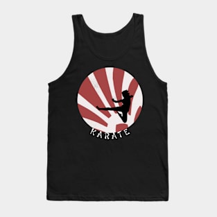 Female Karate Fighter Circle Tank Top